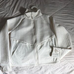 Women's White Quilted Jacket